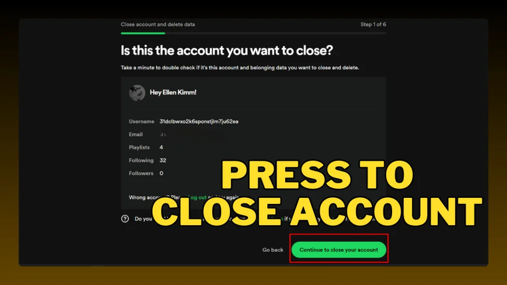 Cómo eliminar la cuenta de Spotify (Guía detallada 2025) 15 Pulse para cerrar su cuenta