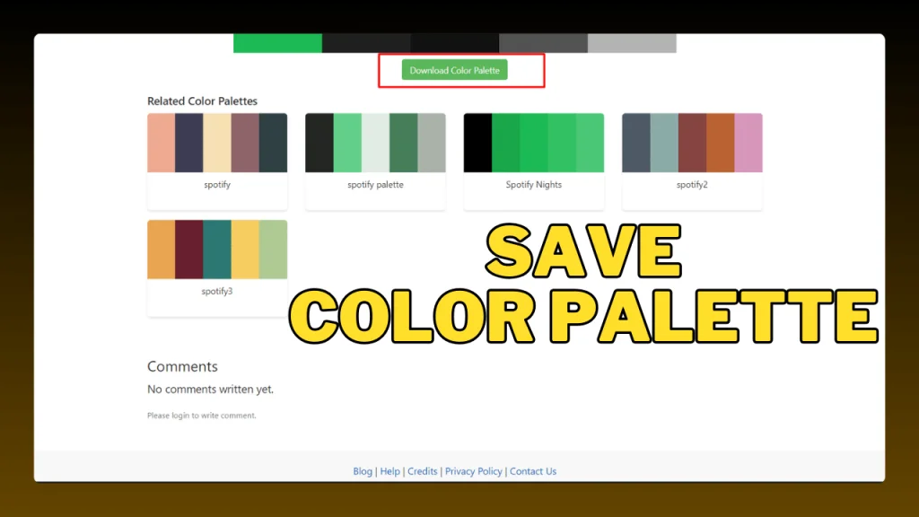 What is the Spotify Color Palette? Find your own Spotify color codes 5 Guardar paleta de colores