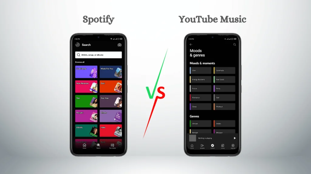 Spotify vs YouTube Music: Comparación en profundidad 4 Descubrimiento de la música